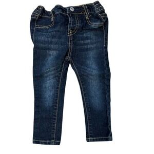 7 For All Mankind Kids Denim Jeans Dark Wash Snap Button Closure 18M‎